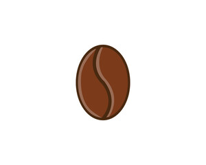 Coffee bean icon. Coffe beans isolated on white background