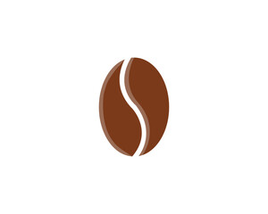 Coffee bean icon. Coffe beans isolated on white background