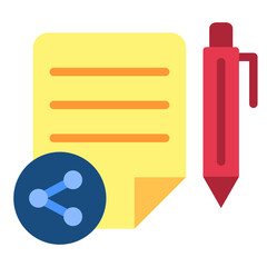 Content Sharing Vector Design Icon Style