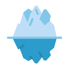 Fototapeta premium Iceberg Vector Design Icon Style