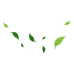 Flying Leaves Illustration