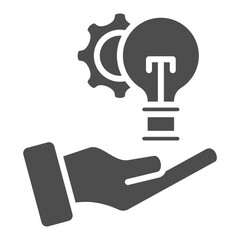 Fototapeta premium Invention Glyph Icon Element For Design