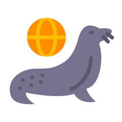Seal Vector Design Icon Style