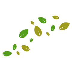 Flying Leaves Illustration