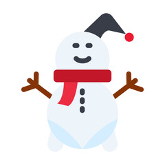 Snowman Vector Design Icon Style