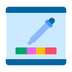 Color Picker Vector Design Icon Style