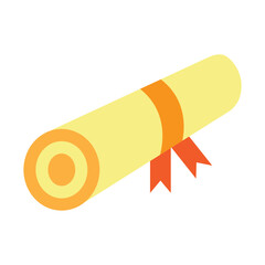 Academic Degree Vector Flat Icon Design