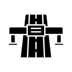 Highway icon set. Road symbol. Vector illustration isolated on white background