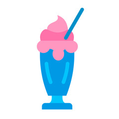 Milkshake Vector Design Icon Style