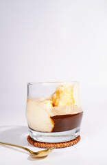 Affocato, coffee and ice cream drink
