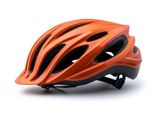 Fototapeta premium Modern bicycle helmet, isolated on white, safety sports accessory. 