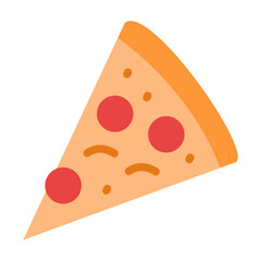 Pizza Slice Vector Design Icon Style