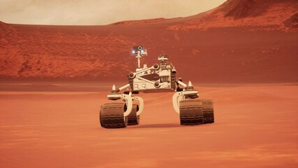 Mars Rover On Planet Mars