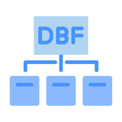 Fototapeta premium DBF Vector Design Icon Style