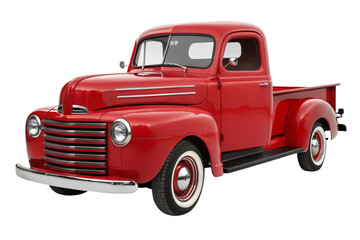 old red truck