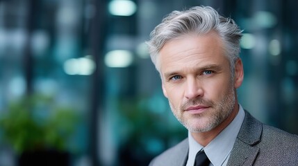 Confident financial advisor in professional attire, representing trust and expertise in wealth management
