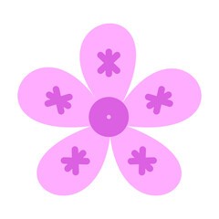 Cherry Blossom Vector Design Icon Style