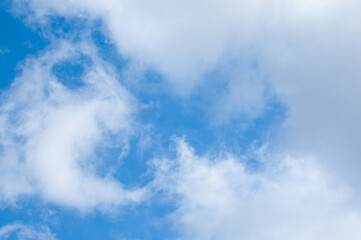 Obraz premium gray blue background, sky and clouds in the background