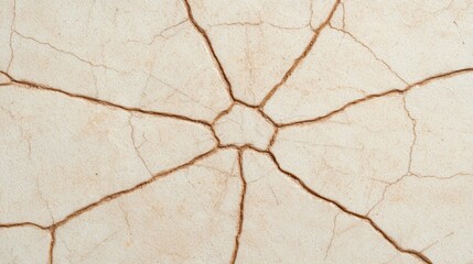 Obraz premium Cracked Beige Wall