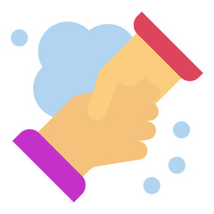 Washing Hands Vector Design Icon Style
