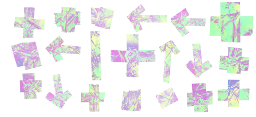 Holographic Tape Arrows and Crosses