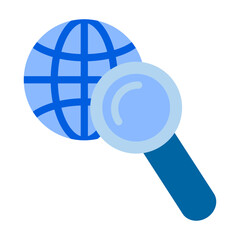 Global Search Vector Design Icon Style