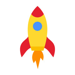 Rocket Vector Design Icon Style
