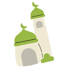 Helping hand giving zakat donation. Islamic charity concept illustration