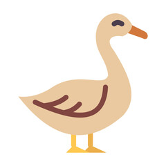 Duck Vector Design Icon Style