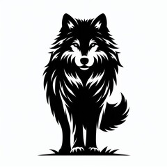 Obraz premium silhouettes of wildlife animals