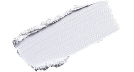 Creamy, light white cosmetic product swatch