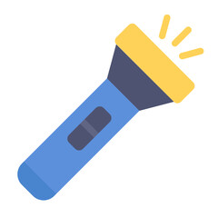 Flashlight Vector Design Icon Style