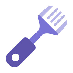 Basting Brush Vector Design Icon Style