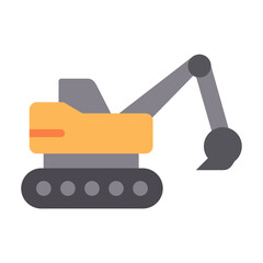 Excavator Vector Design Icon Style