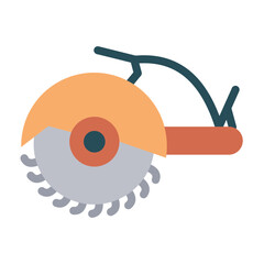 Circular Saw Vector Design Icon Style