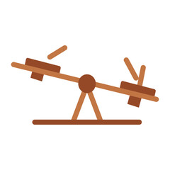 Seesaw Vector Design Icon Style