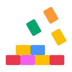 Bricks Toys Vector Design Icon Style