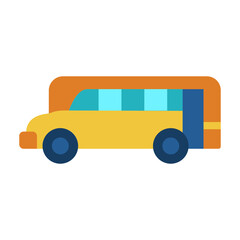School Bus Vector Design Icon Style
