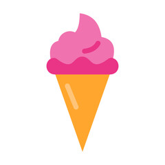 Icecream Cone Vector Design Icon Style