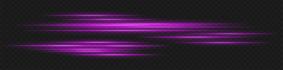 Purple light trails with offset layers express acceleration, urgency, and aggressive energy often seen in action-style digital visuals.