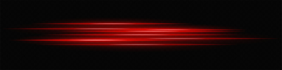 Red glowing lines fade into darkness, creating a luminous speed effect and digital motion streak.