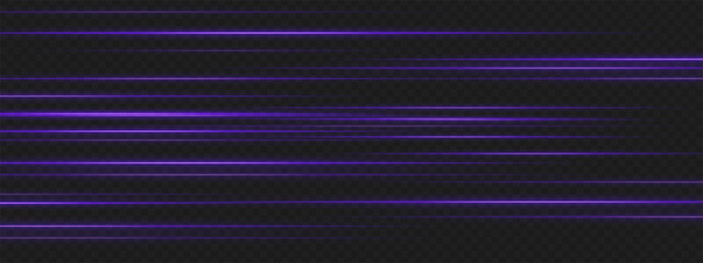 Multiple purple lines aligned in rows on dark background simulate high-speed movement and signal intensity for sci-fi UI elements.