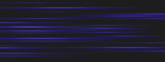 Multiple blue lines aligned in rows on dark background simulate high-speed movement and signal intensity for sci-fi UI elements.