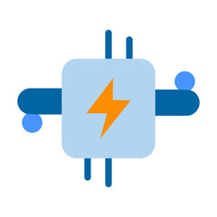 Electricity Vector Design Icon Style