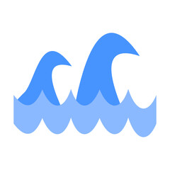 Waves Vector Design Icon Style