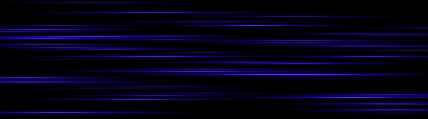 Glowing Blue light trails creating layered motion blur on dark background. Perfect for futuristic UI, digital speed elements, or sci-fi data animations.