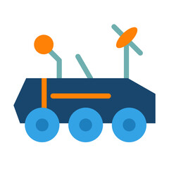 Moon Rover Vector Design Icon Style
