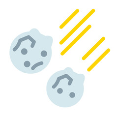 Meteorites Vector Design Icon Style © Circlon