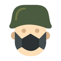 Army Bomb Vector Design Icon Style