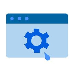 Web Optimization Vector Design Icon Style